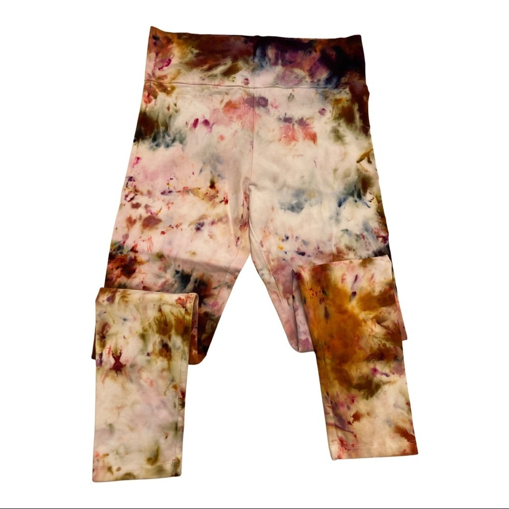 Tie-Dye  Wildflower Honey hand made Leggings